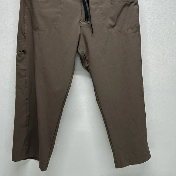 Patagonia Pants All Out Capilene Low Tide Cropped Straight Leg Brown Womens 8 - Picture 3 of 11